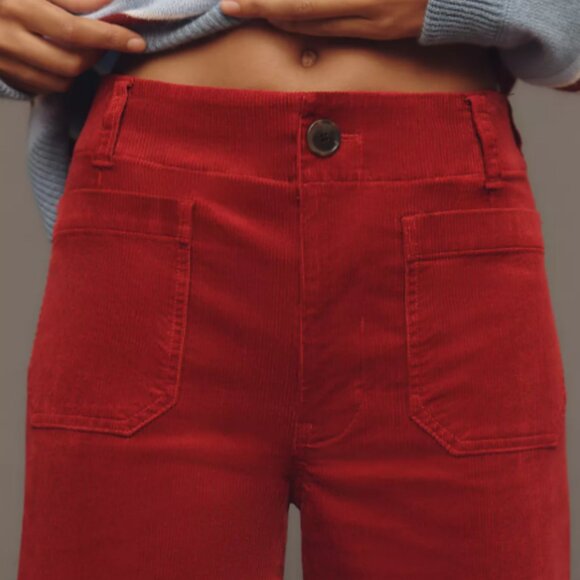 The Colette Corduroy Crop Wide-Leg Pants by Maeve - Picture 4 of 4